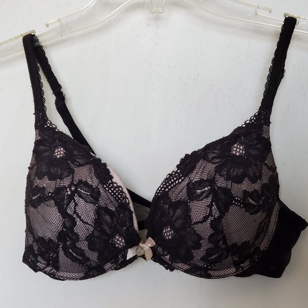 Victoria's Secret Black Lace Push Up Bra